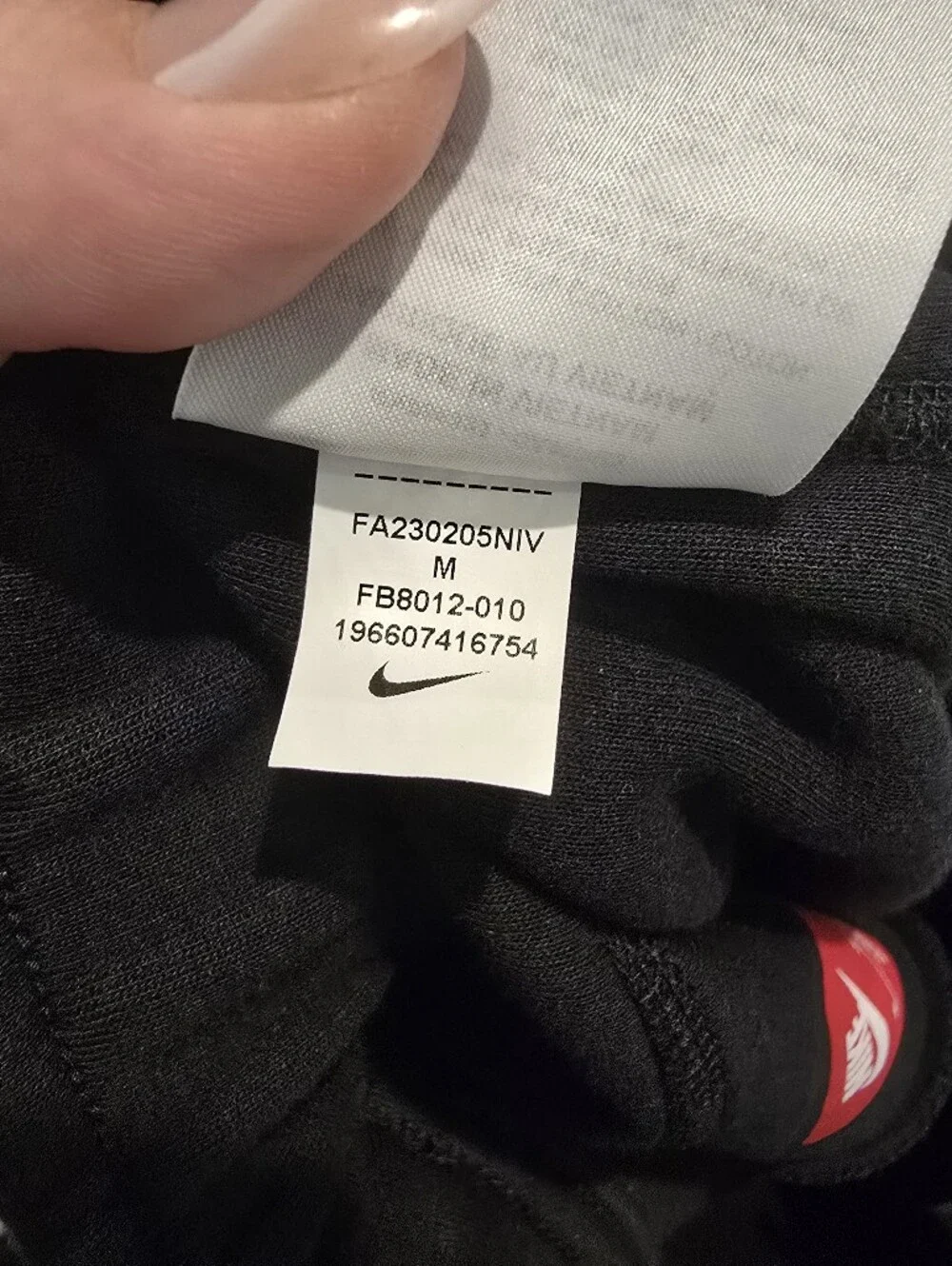 NIKE Tech Fleece Black Sweatpants Medium Drawstring Ankles Fb8012 💜